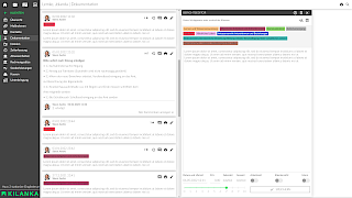 Ausgefüllter Dokumentationseintrag mit Zielverfolgung