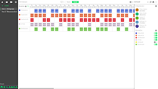 Gesamt-/Monatsansicht des Kilanka Schichtplaners