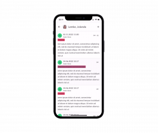 Gruppenbuch-Übersicht mit Einträgen und Tags in der Kilanka App