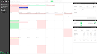 Monatsansicht des persönlichen Stundenkontos
