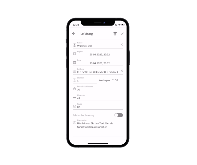 Zeiterfassung im ambulanten Bereich mit der Kilanka App